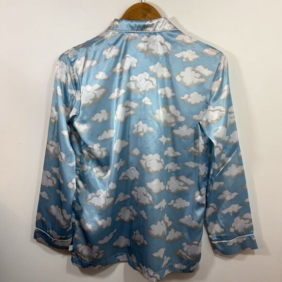 Nick & Nora Blue Cloud Pajama Top - Picture 2 of 13